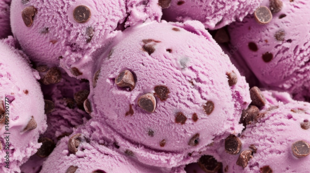 custom made wallpaper toronto digitalScoops of creamy pink ice cream with chocolate chips are piled together, tempting sweet tooth lovers in a warm setting