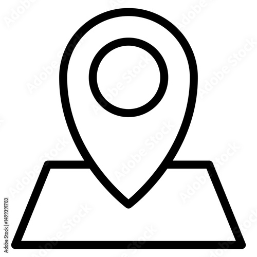 Location pin icon. Map pin place marker. Location icon. Map marker pointer icon set. GPS location symbol collection.