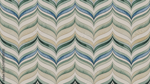 Repeated version of striped marble watercolor art