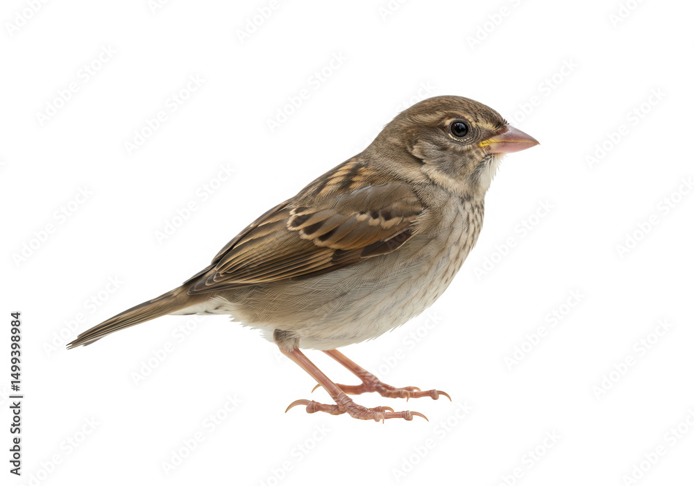 Naklejka premium House sparrow bird isolated on transparent background