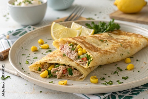 Tuna and Corn Crepe
