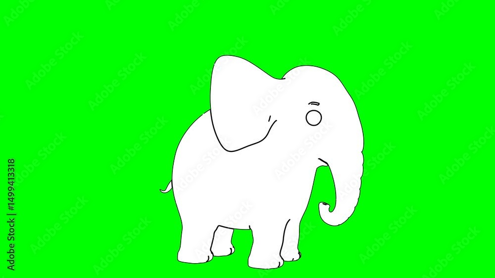 Elephant Loop Animation