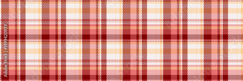 Rug fabric vector check, majestic textile seamless tartan. Mosaic pattern plaid texture background in white and maroon colors.