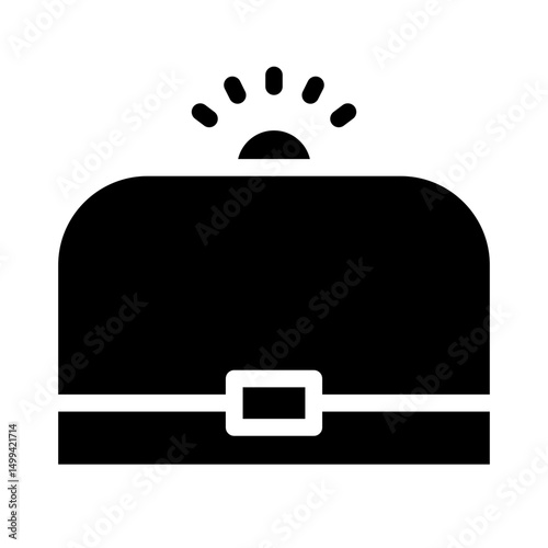 briefcase glyph icon
