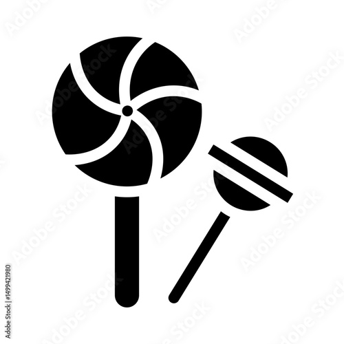 lollypop glyph icon