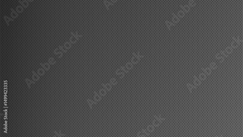 Perforated metal surface, vector graphic, hexagonal small holes, vector background