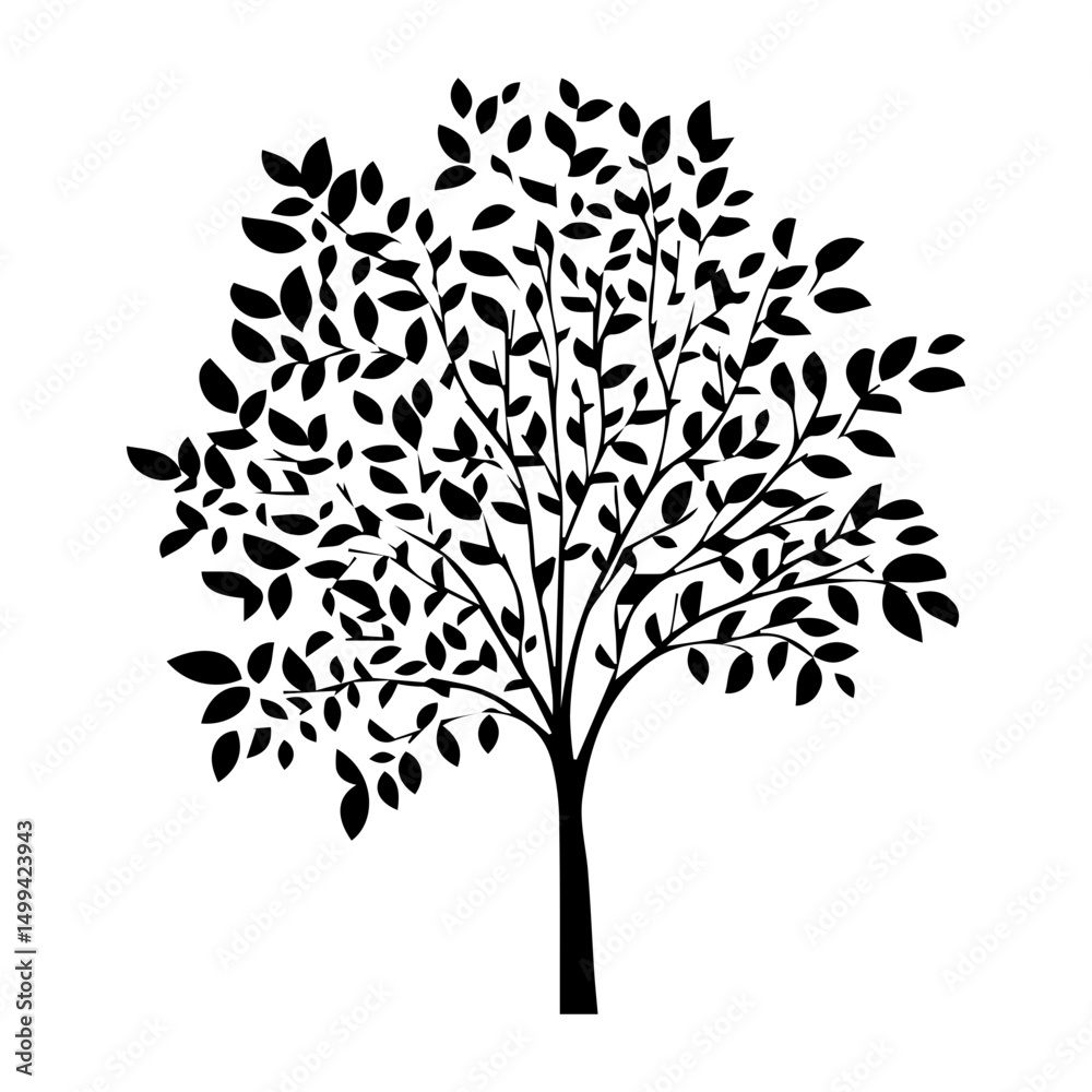 Obraz premium silhouette tree icon