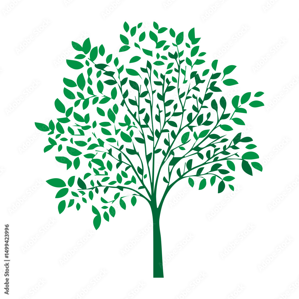 Fototapeta premium silhouette tree icon