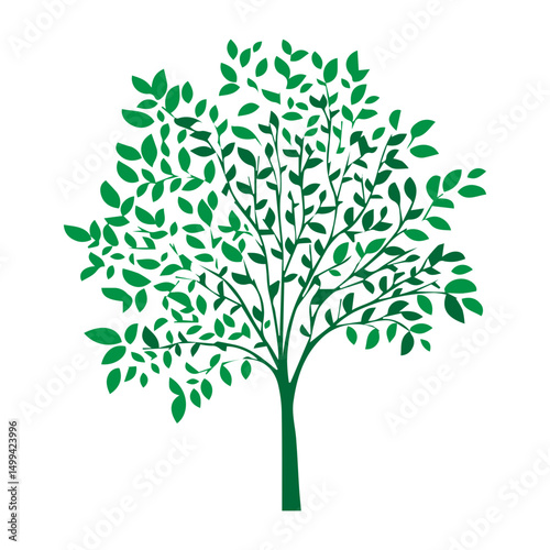 silhouette tree icon