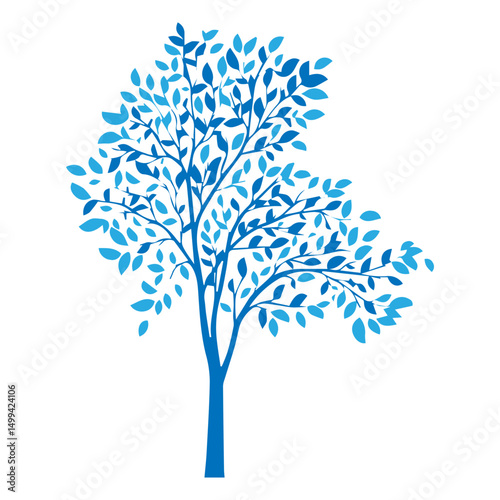 silhouette tree icon