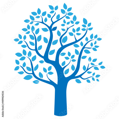 silhouette tree icon