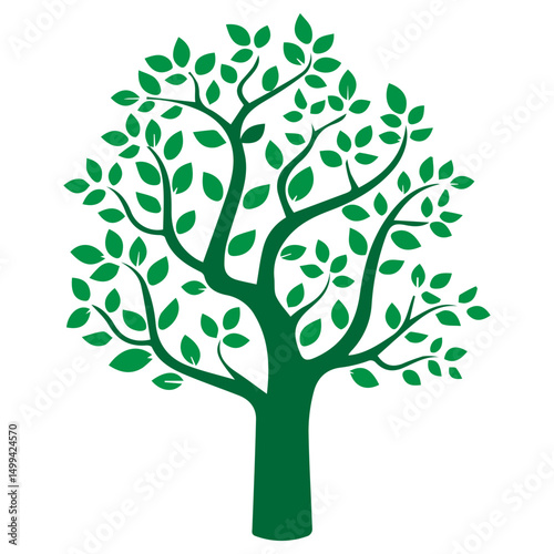 silhouette tree icon