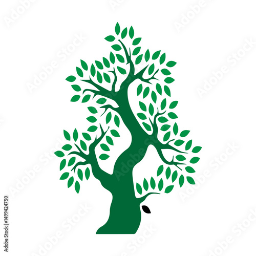 silhouette tree icon