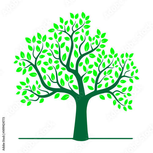 silhouette tree icon