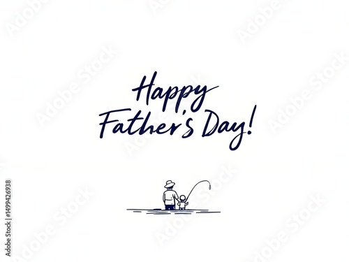 Happy Father's Day greetings card design
