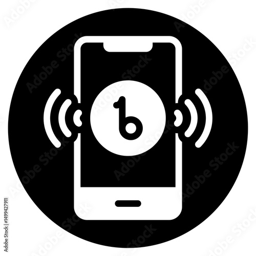 smartphone glyph icon