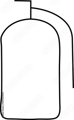 fire extinguisher. Icon vector on white background