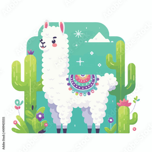 animal, llama, mammal, nature, alpaca, farm, cute, lama, wool, vector, pet, illustration, domestic, fluffy, peru, portrait, wildlife, cartoon, isolated, fur, graphic, zoo, character, furry, funny, out