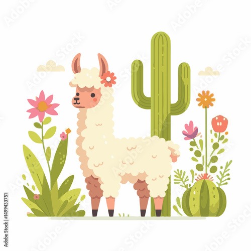 animal, llama, mammal, nature, alpaca, farm, cute, lama, wool, vector, pet, illustration, domestic, fluffy, peru, portrait, wildlife, cartoon, isolated, fur, graphic, zoo, character, furry, funny, out