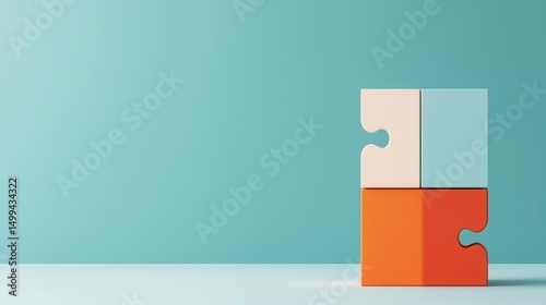 Puzzle cube with each face representing a marketing channel, integrated approach visualization