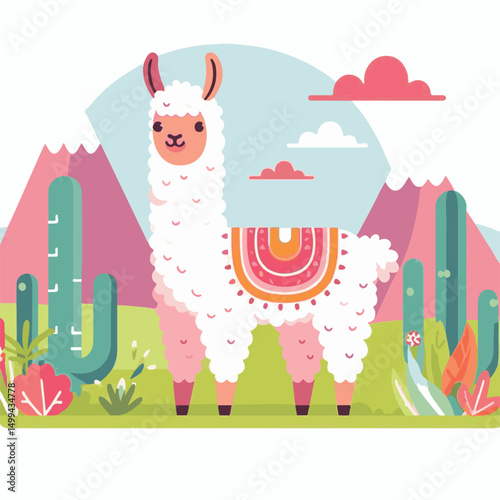 animal, llama, mammal, nature, alpaca, farm, cute, lama, wool, vector, pet, illustration, domestic, fluffy, peru, portrait, wildlife, cartoon, isolated, fur, graphic, zoo, character, furry, funny, out