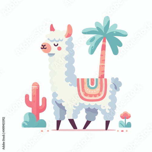 animal, llama, mammal, nature, alpaca, farm, cute, lama, wool, vector, pet, illustration, domestic, fluffy, peru, portrait, wildlife, cartoon, isolated, fur, graphic, zoo, character, furry, funny, out
