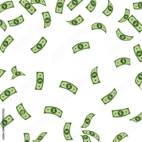 Create a kinds of dollar Vector illustration color with white background.