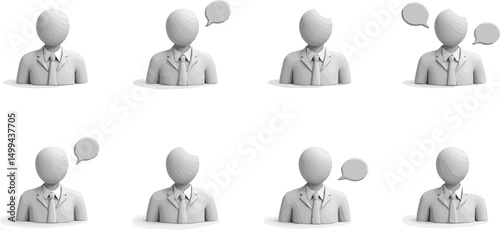 Create a kinds of Search job vacancy icon set. Hiring icon. Find people job. vector illustration silhouette with white background.