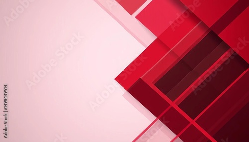 Abstract red black geometric banner, sharp angles, modern design,  corporate,  backdrop