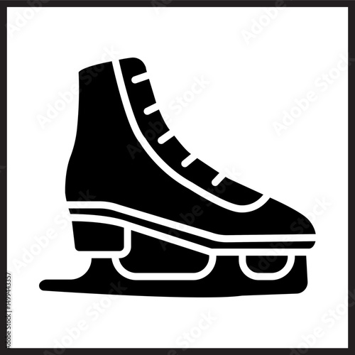 Ice Skates Icon Design