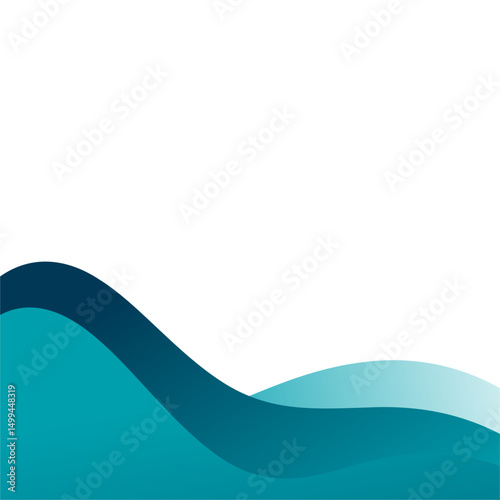 Abstract blue gradient shape and transparent wave line background. Modern gradient shape for banner social media template, web cover flyer brochure. Curve shape 