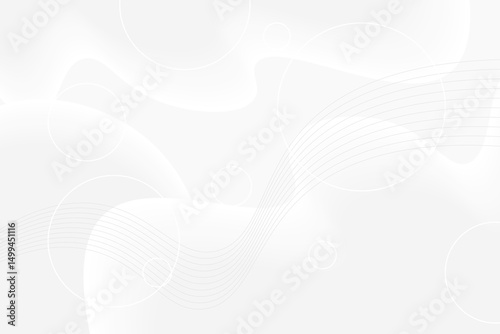 Abstract grey gradient curve line decorated on grey  background, vector design
