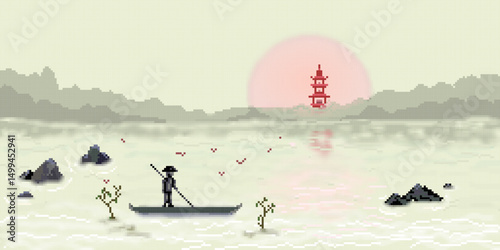 kite surfing Japanese landscape