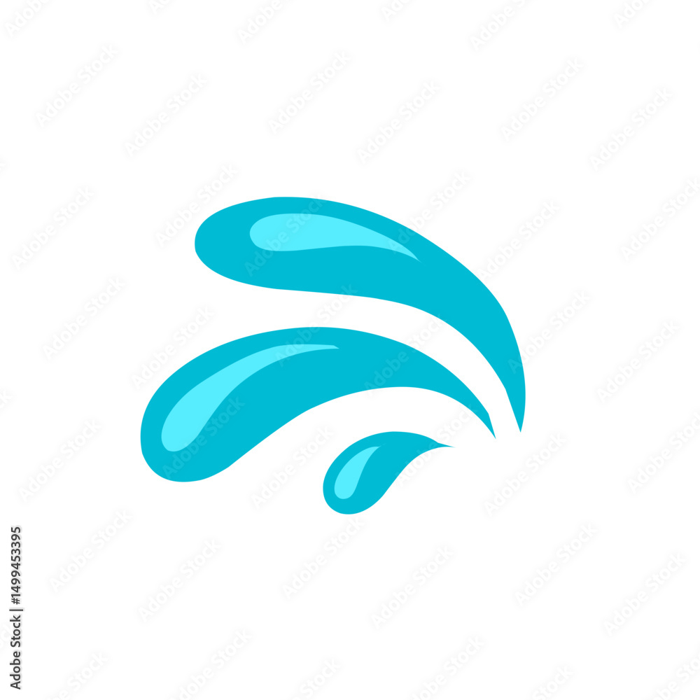 blue water splash vector illustration blue water splash vector illustration