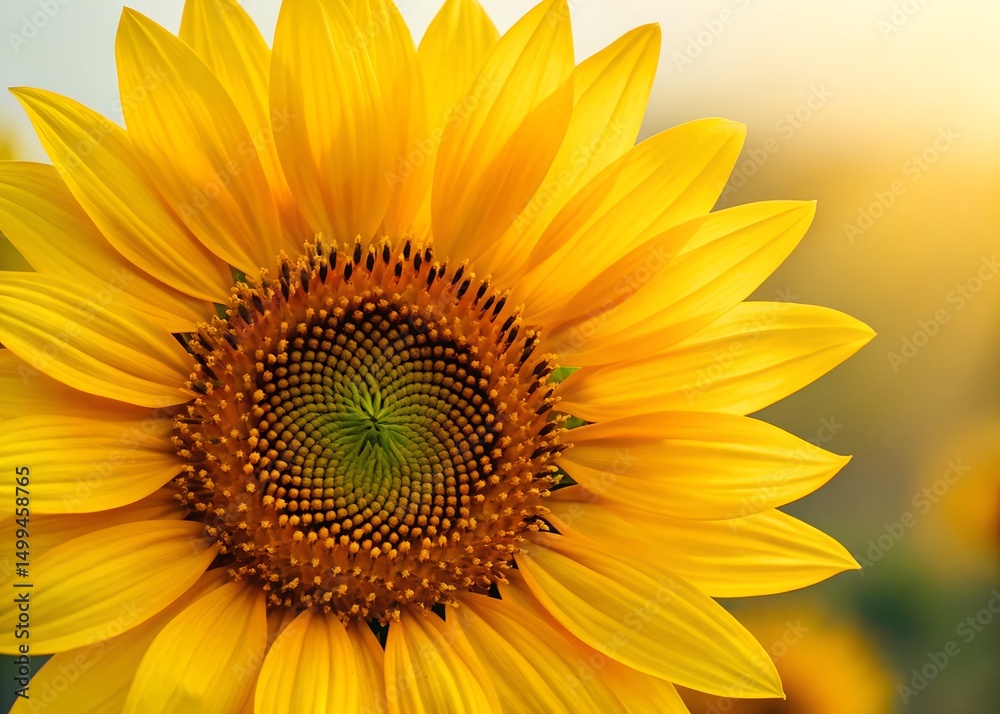 Obraz premium Yellow Sunflower Closeup