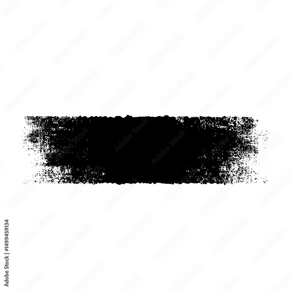 Fototapeta premium Black paint brush stroke
