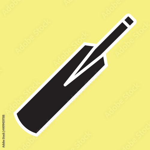 Cricket Bat Icon Design
