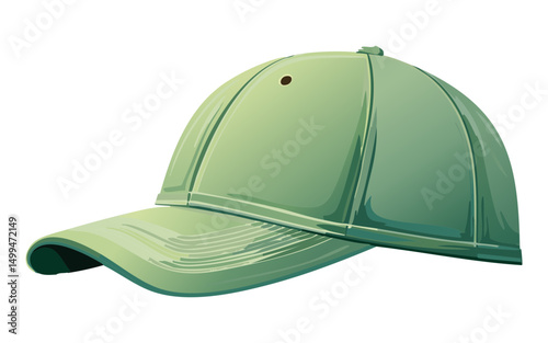 green baseball cap for sunny workouts