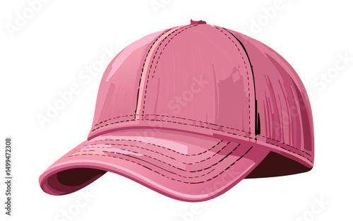 pink baseball cap for sports