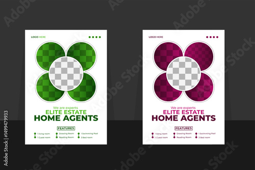 Modern Appartment Real estate flyer template design. Real estate house and property selling, rent home, and flat printable flyer design template.