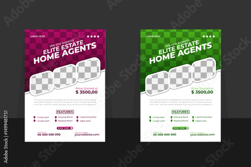 Creative Apartment Sale Real estate business flyer design template