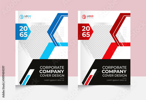 Corporate Business Book Cover design template Set
