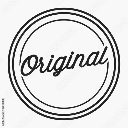rubber stamp, circular shape, bold uppercase sans-serif font, distressed vintage texture, deep red ink with uneven coverage and ink splatters, slightly tilted, rough worn edges, realistic rubber stamp