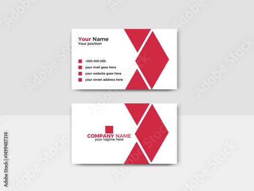 creative modern name card and business card