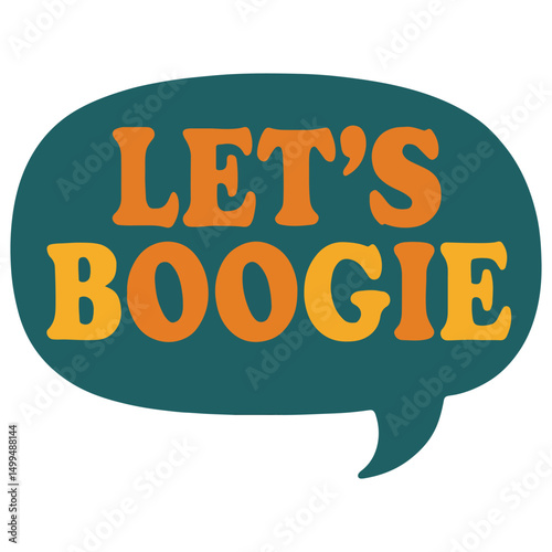 Groovy Boogie Speech illustration, colorful groovy clipart, groovy design sublimation
