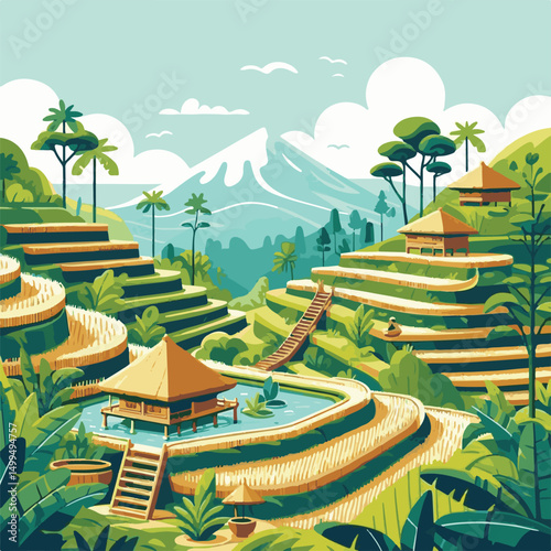 bali, field, travel, green, asia, agriculture, terrace, rice, plantation, nature, indonesia, landscape, farm, plant, valley, paddy, rural, tropical, hill, tourism, environment, harvest, food, farming,