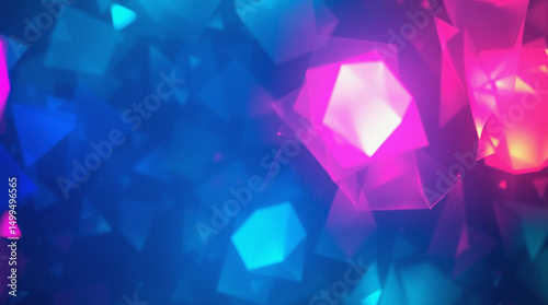 Wallpaper Mural Abstract Geometric Bokeh: A vibrant and dynamic composition of abstract geometric shapes, radiating a mesmerizing bokeh effect with an artistic blend of radiant. Torontodigital.ca