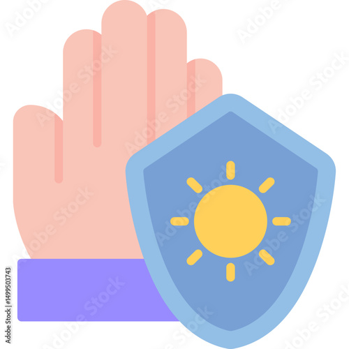 Sun Burn Protection Icon