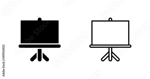 Interactive Whiteboard Vector Icon