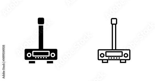 Bluetooth FM Transmitter Vector Icon